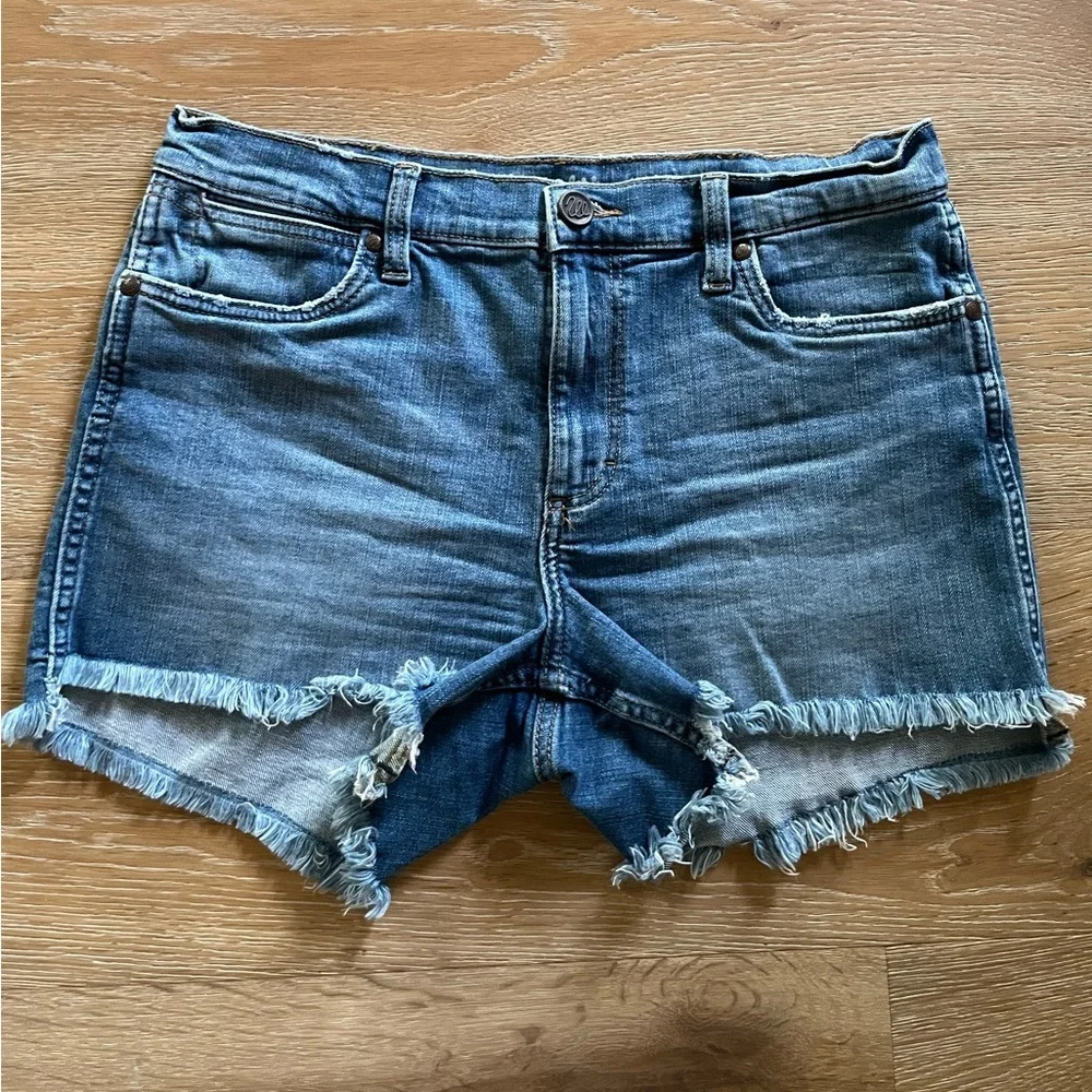 WRANGLER Western Jean Shorts 3" Raw Hem Cut Off Denim Sexy Rodeo Boho - Picture 3 of 7